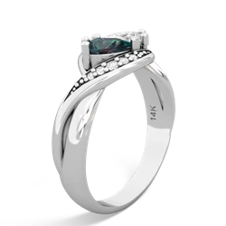 Alexandrite Summer Winds 14K White Gold ring R5342