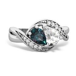 Alexandrite Summer Winds 14K White Gold ring R5342