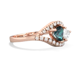 Alexandrite Mother And Child 14K Rose Gold ring R3010