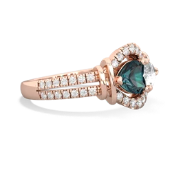 Alexandrite Art-Deco Keepsake 14K Rose Gold ring R5630