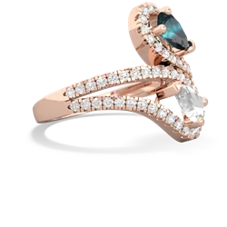 Alexandrite Diamond Dazzler 14K Rose Gold ring R3000