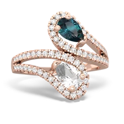 Alexandrite Diamond Dazzler 14K Rose Gold ring R3000