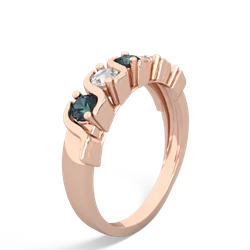 Alexandrite Anniversary Band 14K Rose Gold ring R2089