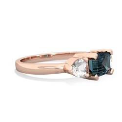 Alexandrite Three Stone 14K Rose Gold ring R5235