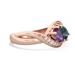 Amethyst Summer Winds 14K Rose Gold ring R5342