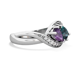 Amethyst Summer Winds 14K White Gold ring R5342