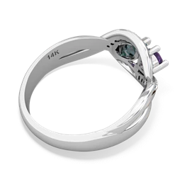 Amethyst Summer Winds 14K White Gold ring R5342