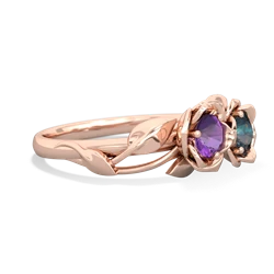 Amethyst Rose Garden 14K Rose Gold ring R5510