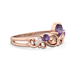 Sapphire Crown Keepsake 14K Rose Gold ring R5740