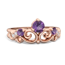 Onyx Crown Keepsake 14K Rose Gold ring R5740