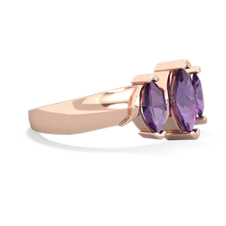 Alexandrite Three Peeks 14K Rose Gold ring R2433