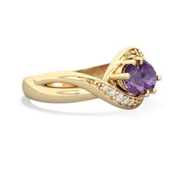 Amethyst Summer Winds 14K Yellow Gold ring R5342