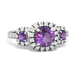 Alexandrite Regal Halo 14K White Gold ring R5350