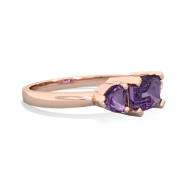 Tanzanite Three Stone 14K Rose Gold ring R5235