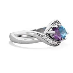 Amethyst Summer Winds 14K White Gold ring R5342