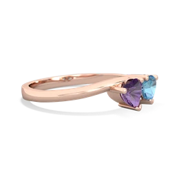 Amethyst Sweethearts 14K Rose Gold ring R5260