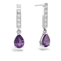 matching earrings - Art Deco Diamond Drop