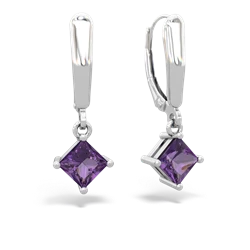 matching earrings - 6mm Princess Lever Back