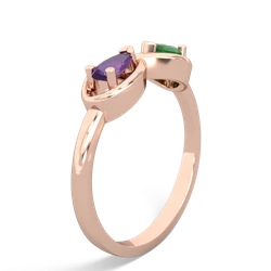 Amethyst Infinity 14K Rose Gold ring R5050