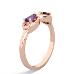 Amethyst Infinity 14K Rose Gold ring R5050