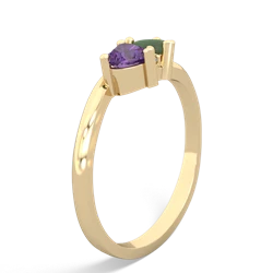 Amethyst Sweethearts 14K Yellow Gold ring R5260