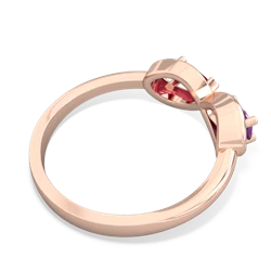 Amethyst Infinity 14K Rose Gold ring R5050