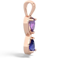 Amethyst Infinity 14K Rose Gold pendant P5050