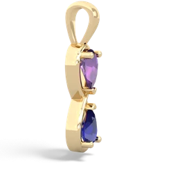 Amethyst Infinity 14K Yellow Gold pendant P5050