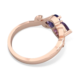 Amethyst Floral Elegance 14K Rose Gold ring R5790