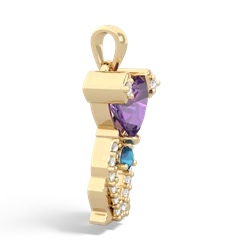 Amethyst Puppy Love 14K Yellow Gold pendant P5800