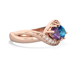 Amethyst Summer Winds 14K Rose Gold ring R5342