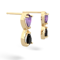 Amethyst Infinity 14K Yellow Gold earrings E5050