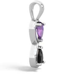 Amethyst Infinity 14K White Gold pendant P5050