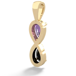 Amethyst Infinity 14K Yellow Gold pendant P5050