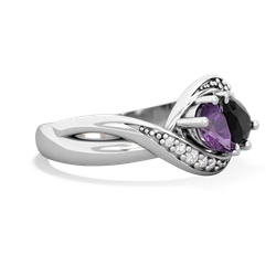 Amethyst Summer Winds 14K White Gold ring R5342