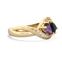 Amethyst Summer Winds 14K Yellow Gold ring R5342