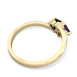 Amethyst Sweethearts 14K Yellow Gold ring R5260