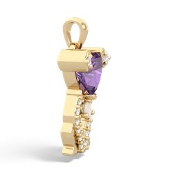 Amethyst Puppy Love 14K Yellow Gold pendant P5800