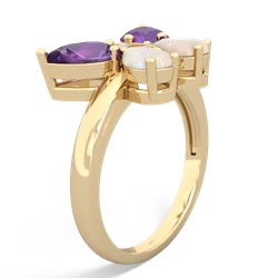 Amethyst Butterfly 14K Yellow Gold ring R2215