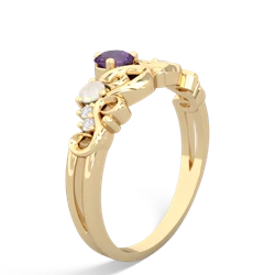 Amethyst Crown Keepsake 14K Yellow Gold ring R5740