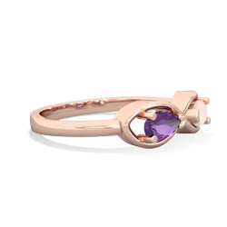 Amethyst Infinity 14K Rose Gold ring R5050