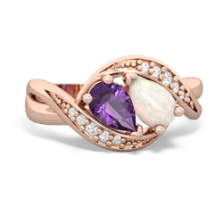 Amethyst Summer Winds 14K Rose Gold ring R5342