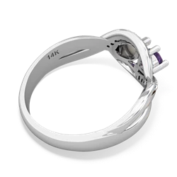 Amethyst Summer Winds 14K White Gold ring R5342