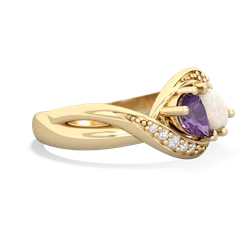 Amethyst Summer Winds 14K Yellow Gold ring R5342