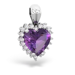 matching pendants - Sparkling Halo Heart