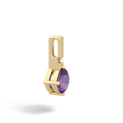 Amethyst Simply Elegant 14K Yellow Gold pendant P2489