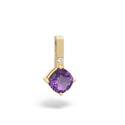 Amethyst Simply Elegant 14K Yellow Gold pendant P2489