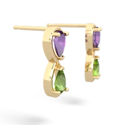 Amethyst Infinity 14K Yellow Gold earrings E5050