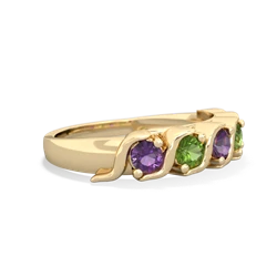 Amethyst Anniversary Band 14K Yellow Gold ring R2089