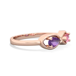 Amethyst Infinity 14K Rose Gold ring R5050